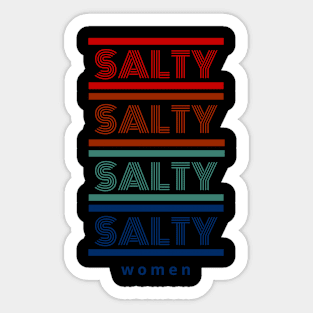 Salty x4 Sticker